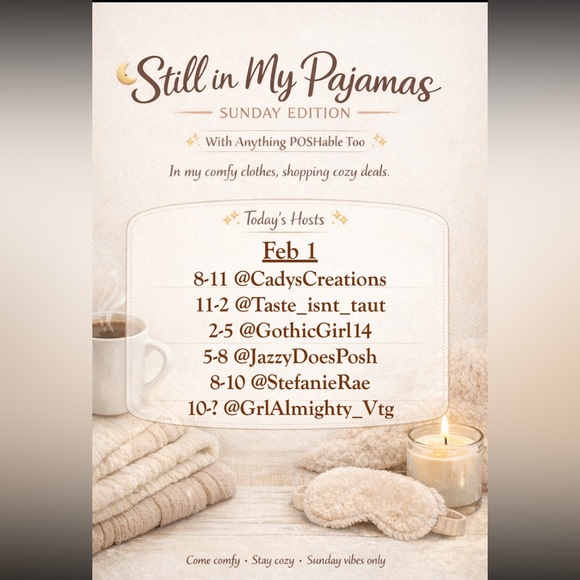 taste_isnt_taut is live! Still in my PJs share show w/ Anything Poshable - Picture 2 of 2